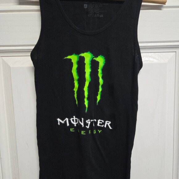 Monster Energy Tank Top Women Size Small Black Green - Picture 1 of 6